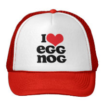 Retro I Love Egg Nog Trucker Hat
