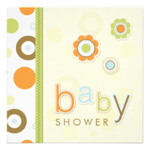 Rétro invitation de baby shower d'album