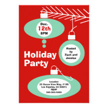 Rétro invitation de fête de Noël