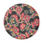 Retro Japanese Kimono Origami Sakura Flower magnets