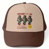 Retro Japanese Toy Robot Advertisement Mesh Hat