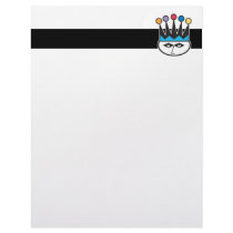 retro jester joker design personalized letterhead