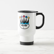 retro jester joker design mugs