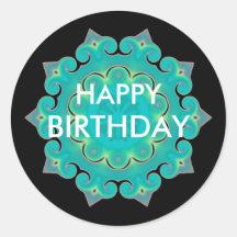 Retro Kaleidoscope Abstract Sticker