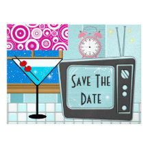 Retro Kitchen / Dinner Party - SRF Personalized Invitation