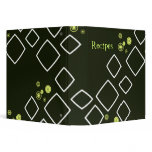 Retro Kitchen Recipes Vinyl Binders