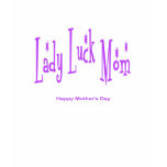 Retro Lady Luck Mom Happy Mothers Day Baby Doll T t-shirts