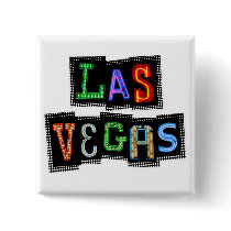 Retro Las Vegas Neon Button