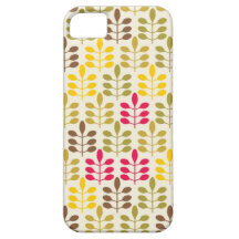 Retro leaves batik rustic boho chic nature pattern iPhone 5 cover