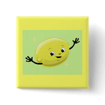 Retro Lemon Guy Pin