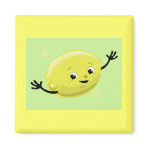 Retro Lemon Guy Magnet