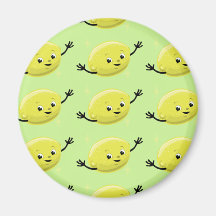 Retro Lemon People Fridge Magnets