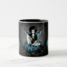 Rétro Lilly tasse turquoise d'imaginaire de Fae d'