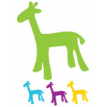 Retro Little Giraffes t-shirts