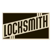 retro locksmith business cards