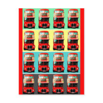 Retro London Bus Postcard -3