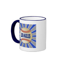 RETRO LOS ANGELES BASEBALL COFFEE MUG