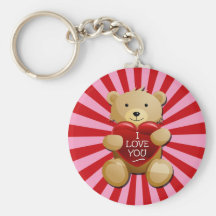 RETRO LOVE BEAR KEY CHAIN
