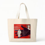 Retro Love Lines Tote Bag
