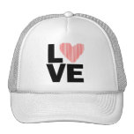 Retro Love Red Trucker Hats