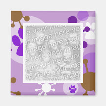 rétro magnet de photo d'animal familier des années magnets pour réfrigérateur