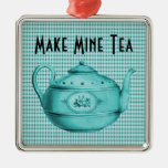 Retro Make Mine Tea V2 Christmas Ornaments