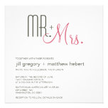 Rétro mariage moderne invitations