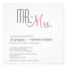 Rétro mariage moderne invitations