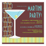 Retro Martini Cocktail Party Invitation