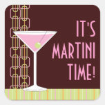 Retro Martini Cocktail Sticker