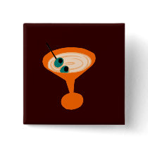 Retro Martini Time Button