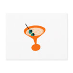 Retro Martini Time Post Cards