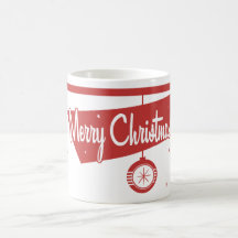 Retro Merry Christmas Mug