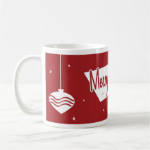 Retro Merry Christmas Mug