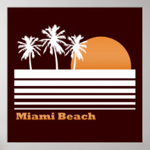 Retro Miami Beach Poster