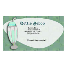 Retro Milkshake Business Cards