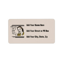Retro Mimi T-shirts and Gifts Personalized Address Labels