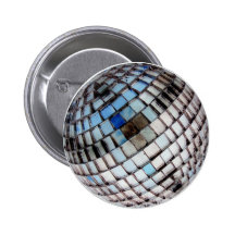 Rétro miroir en métal de boule de disco pin's