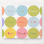 Retro Mod Dots MOUSE PAD