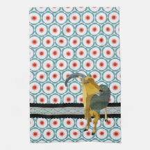 Retro Mod Moonlight Aoudad MoJo Kitchen Towel