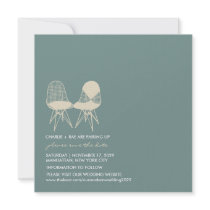 Retro Mod Perfect Chair Pair Eames Save The Date