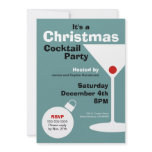 Retro Modern Christmas Party Invitation