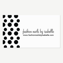 Retro Modern Dots (Black & White) Business Cards business cards