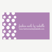 Retro Modern Dots (Lavender) Business Cards business cards