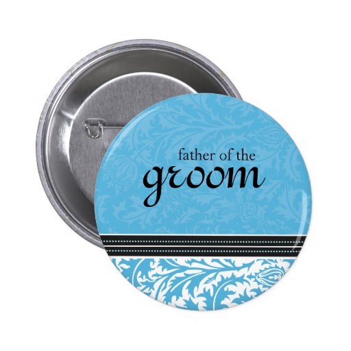 Retro Modern Thistle-Father of the Groom Button