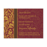Retro Modern Thistle-Save The Date 2a Postcard