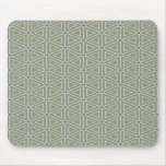 Retro modern triangle tile pattern mousepad