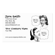 Retro Mother & Daughter Business Card