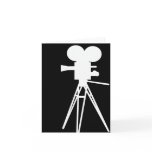 Retro Movie Camera Silhouette cards