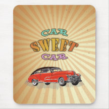 Retro Muscle Car Sweet Car with Vintage design | Mousepads